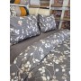 ETEHOMETEX %100 Pamuk Nevresim Takımı ÇİFT KİŞİLİK BAHAR DALI ANTRASİT 8696474232115